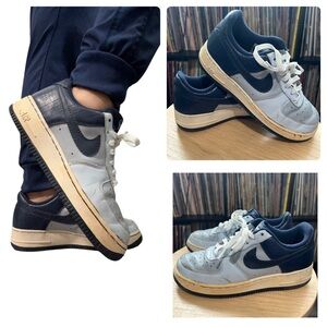 Vintage Nike Air Force 1 Mist Blue Sneakers Size 7.5 RARE 2007 Y2K